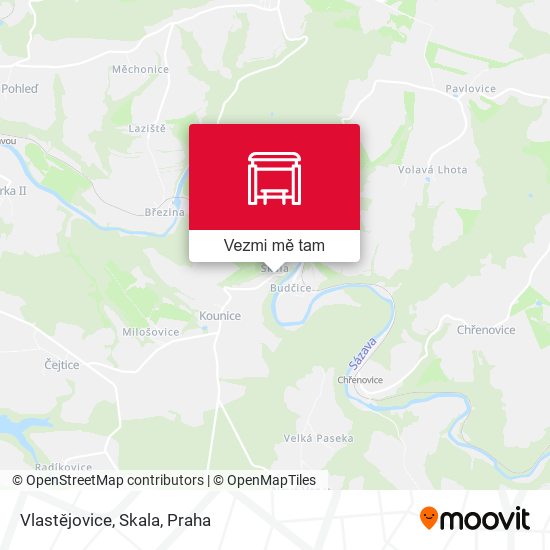 Vlastějovice, Skala mapa