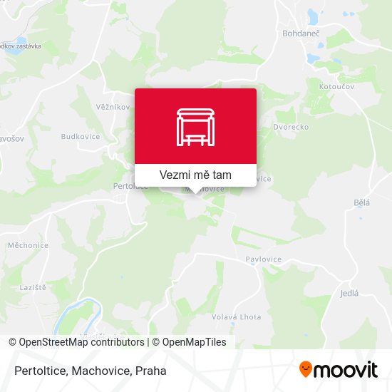 Pertoltice, Machovice mapa