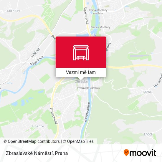 Zbraslavské Náměstí mapa