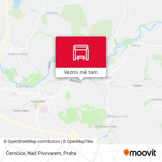 Černčice, Nad Pivovarem mapa