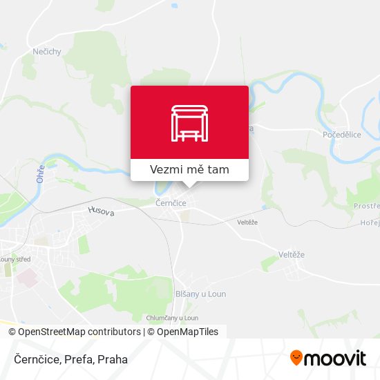 Černčice, Prefa mapa