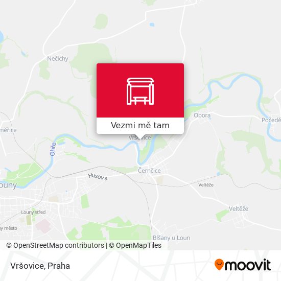 Vršovice mapa