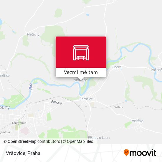 Vršovice mapa