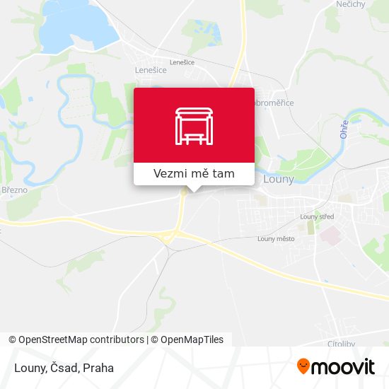 Louny, Čsad mapa