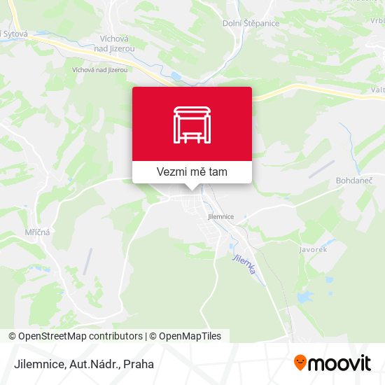 Jilemnice, Aut.Nádr. mapa
