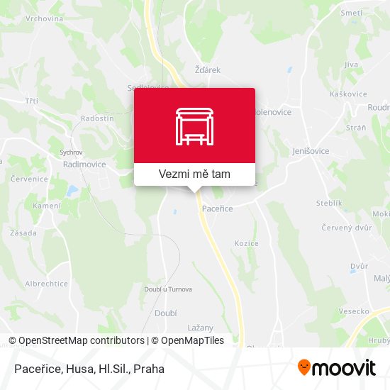 Paceřice, Husa, Hl.Sil. mapa