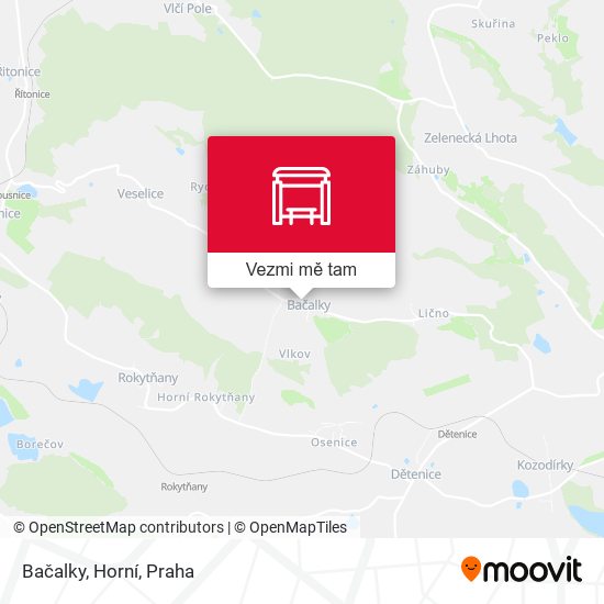 Bačalky, Horní mapa