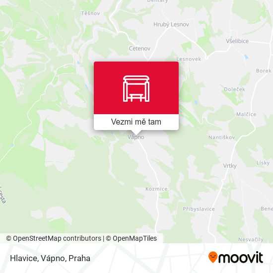 Hlavice, Vápno mapa