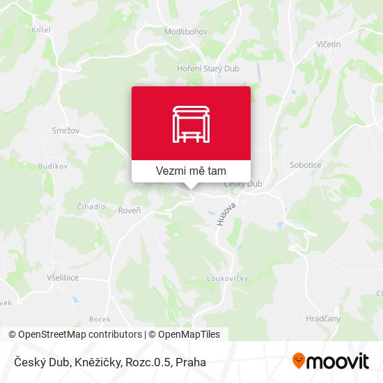 Český Dub, Kněžičky, Rozc.0.5 mapa