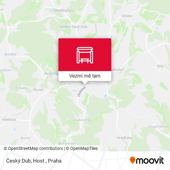 Český Dub, Host. mapa