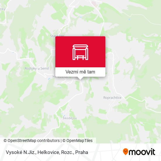 Vysoké N.Jiz., Helkovice, Rozc. mapa