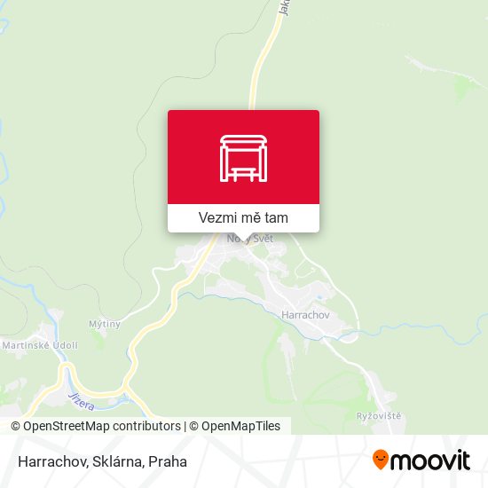 Harrachov, Sklárna mapa