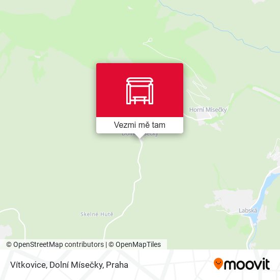 Vítkovice, Dolní Mísečky mapa