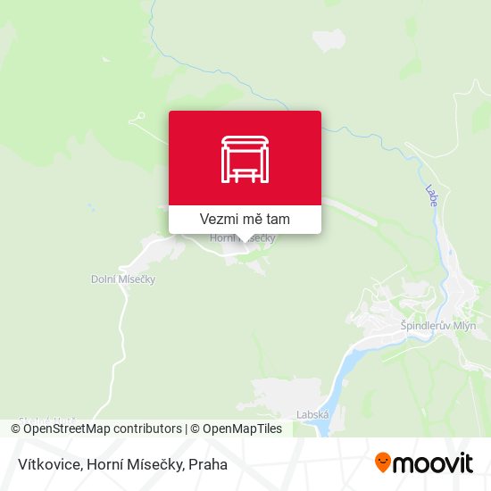 Vítkovice, Horní Mísečky mapa
