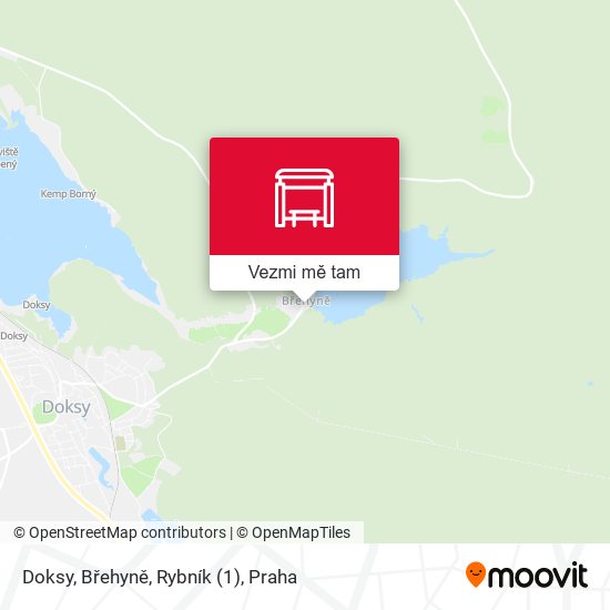 Doksy, Břehyně, Rybník mapa