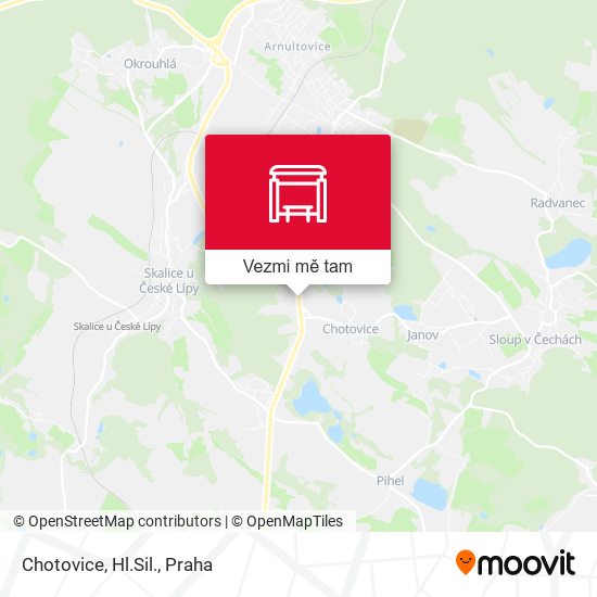 Chotovice, Hl.Sil. mapa