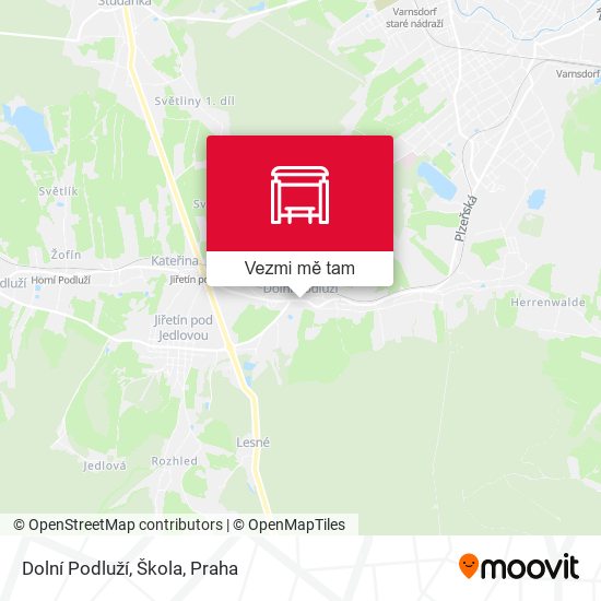 Dolní Podluží, Škola mapa