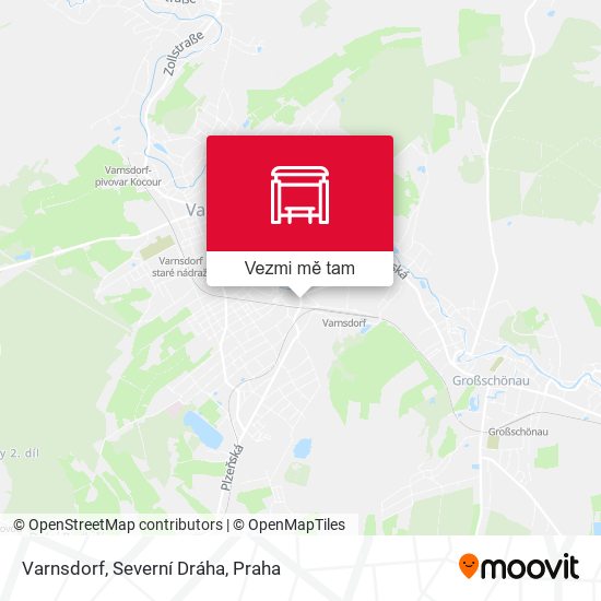 Varnsdorf, Severní Dráha mapa