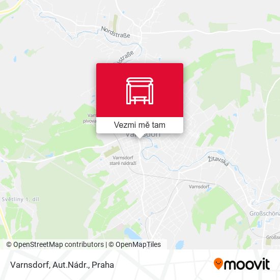Varnsdorf, Aut.Nádr. mapa