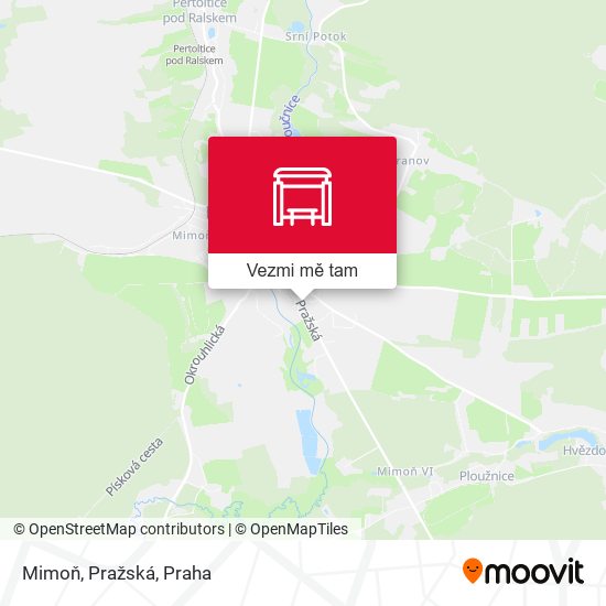Mimoň, Pražská mapa