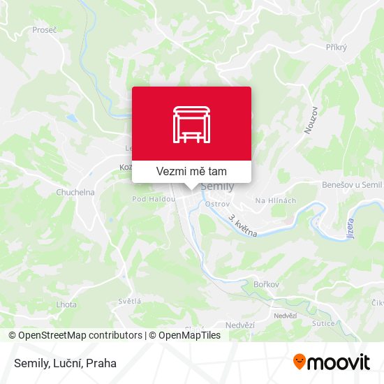 Semily, Luční mapa