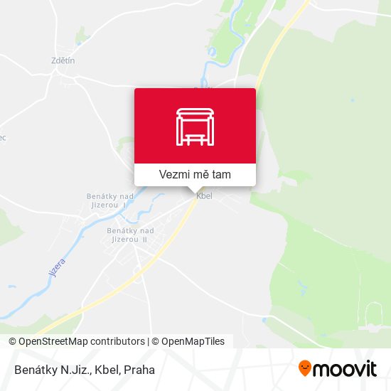 Benátky N.Jiz., Kbel mapa