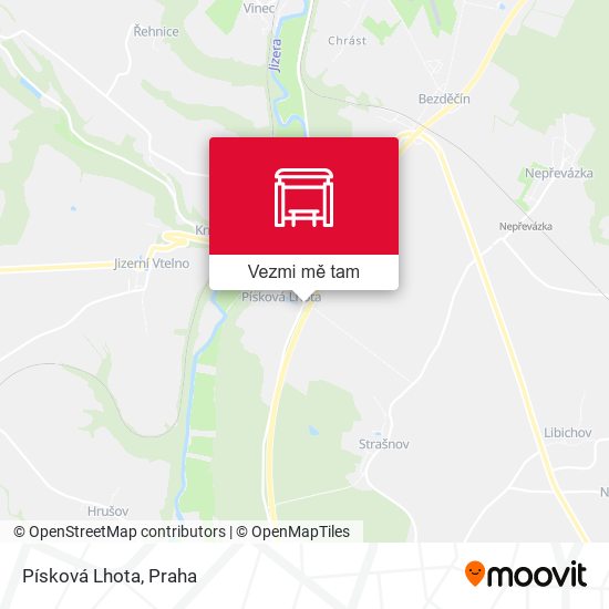 Písková Lhota mapa