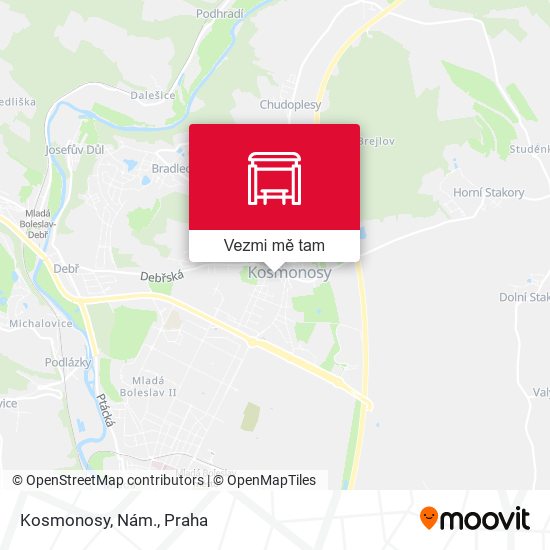 Kosmonosy, Nám. mapa