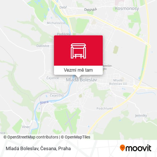 Mladá Boleslav, Česana mapa