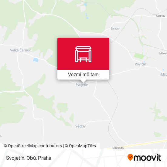 Svojetín, Obú mapa