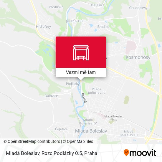 Mladá Boleslav, Rozc.Podlázky 0.5 mapa