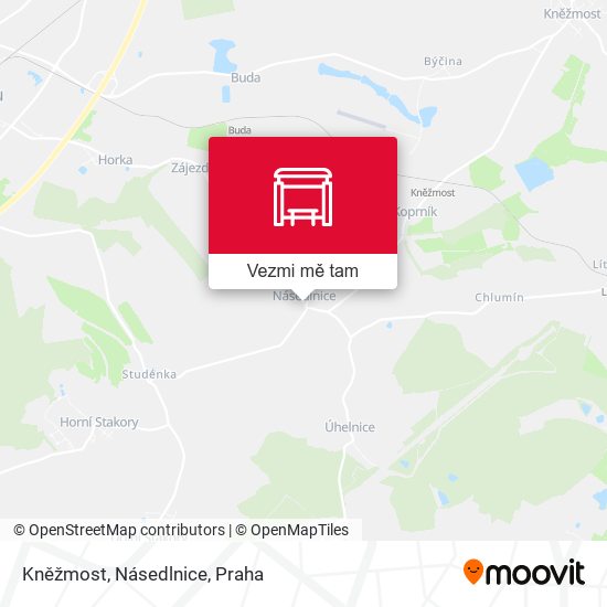 Kněžmost, Násedlnice mapa