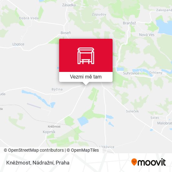 Kněžmost, Nádražní mapa