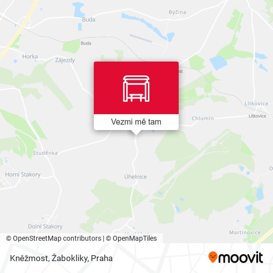 Kněžmost, Žabokliky mapa