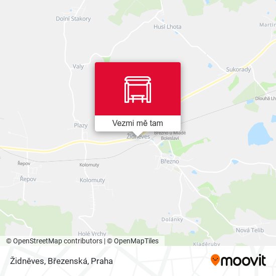 Židněves, Březenská mapa