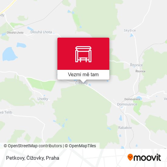 Petkovy, Čížovky mapa