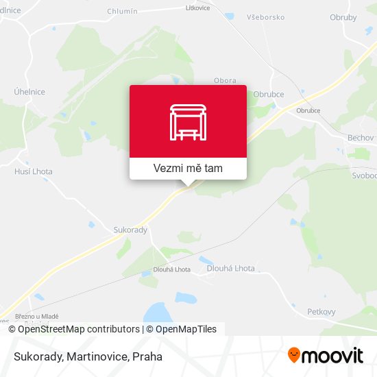 Sukorady, Martinovice mapa