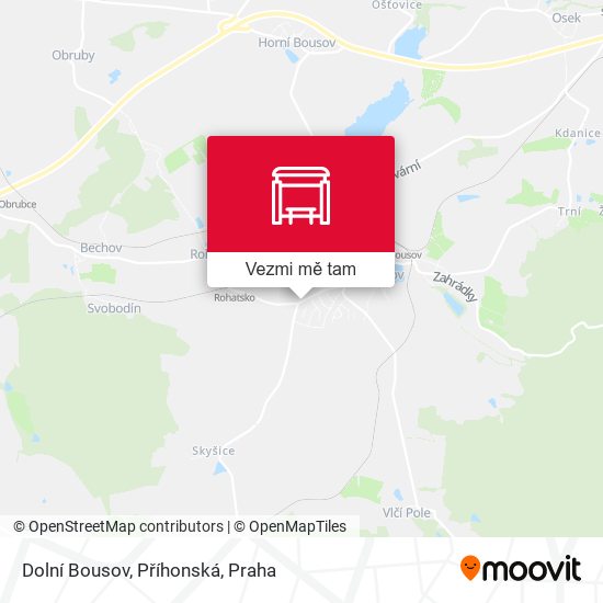 Dolní Bousov, Příhonská mapa