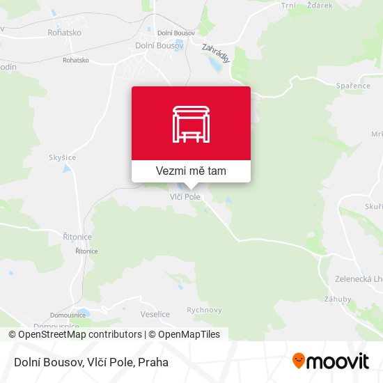 Dolní Bousov, Vlčí Pole mapa