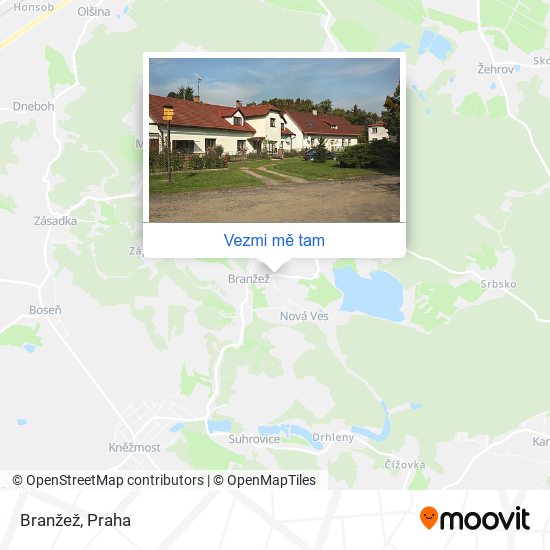 Branžež mapa