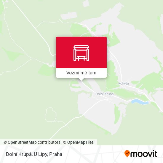 Dolní Krupá, U Lípy mapa
