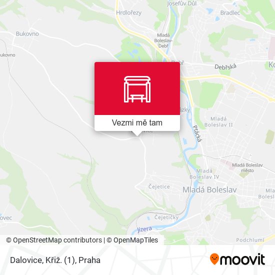 Dalovice, Křiž. mapa