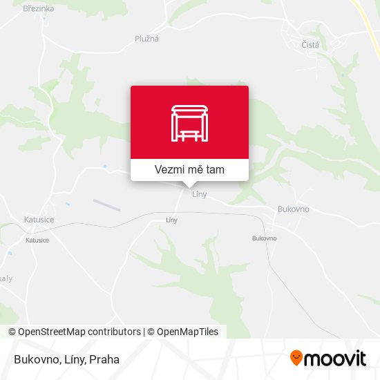 Bukovno, Líny mapa