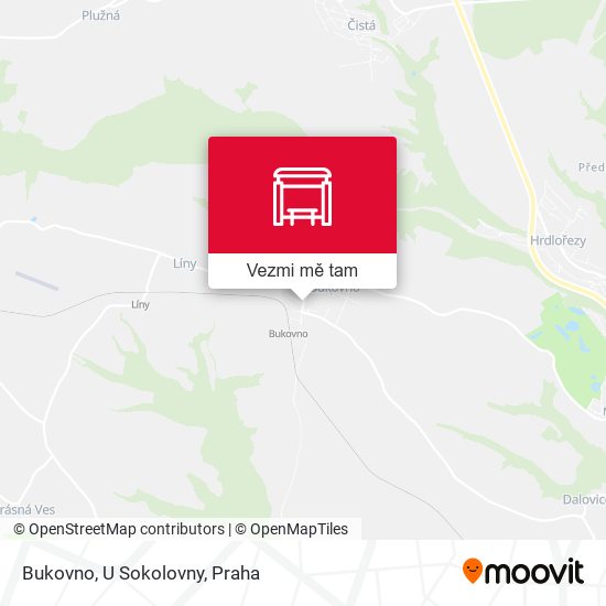 Bukovno, U Sokolovny mapa