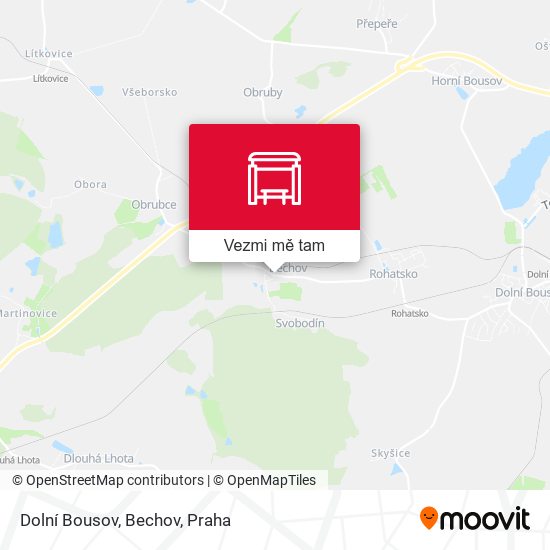 Dolní Bousov, Bechov mapa