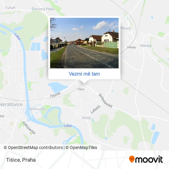 Tišice mapa