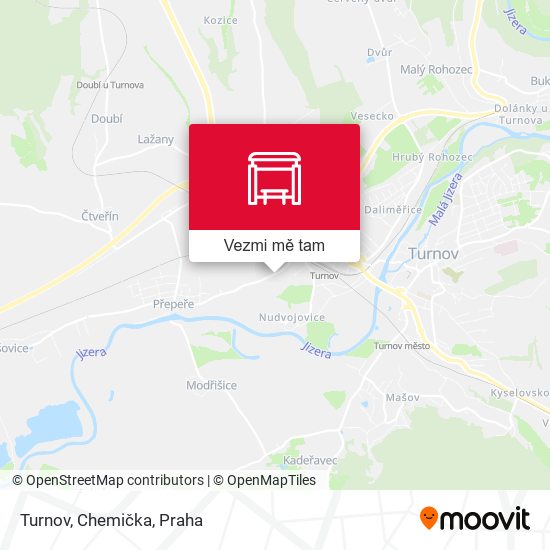 Turnov, Chemička mapa