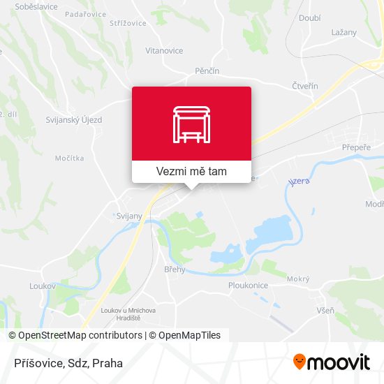 Příšovice, Sdz mapa