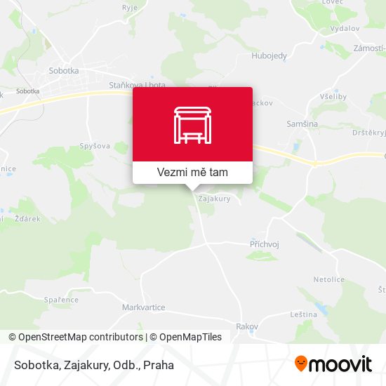 Sobotka, Zajakury, Odb. mapa