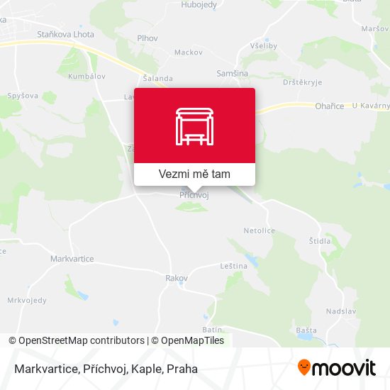 Markvartice, Příchvoj, Kaple mapa